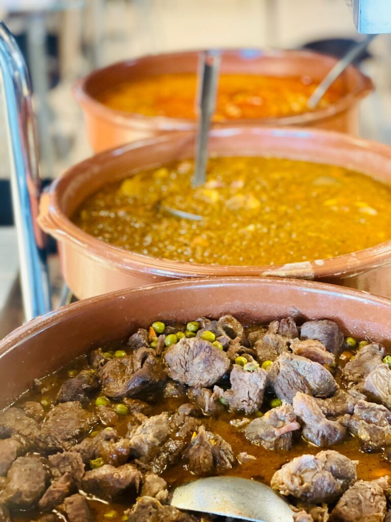 Comer de buffet en la Feria de Albacete